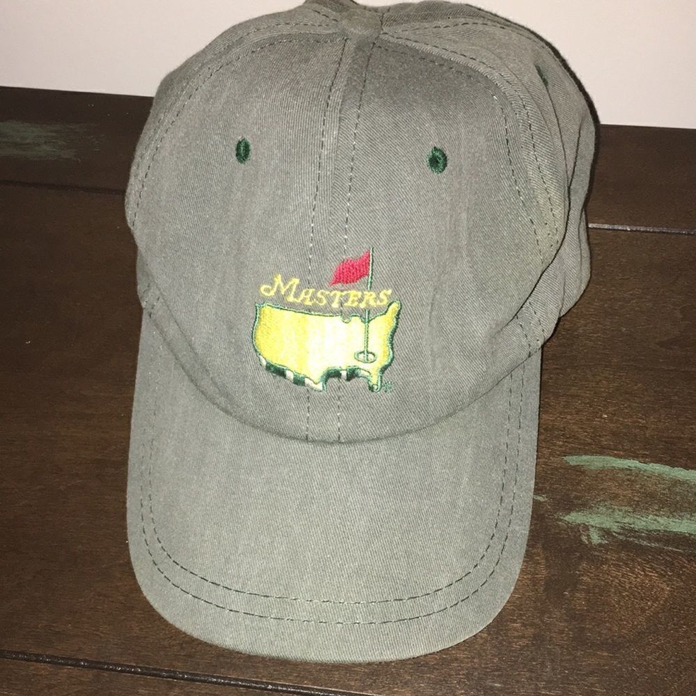 Old Worn Mechanics Masters Augusta National Faded Out Green Golf Cap Hat